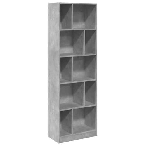 Regal za knjige boja betona 57x28,5x174 cm konstruirano drvo Beton siva 1 174 cm Cijena