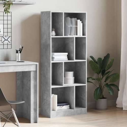 Regal za knjige boja betona 57x28,5x141 cm konstruirano drvo Beton siva 1 141 cm Cijena