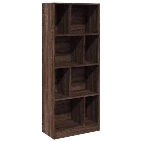 Regal za knjige boja hrasta 57x28,5x141 cm konstruirano drvo - Smeđi hrast 1 141 cm Cijena