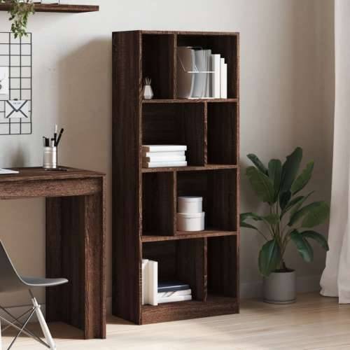 Regal za knjige boja hrasta 57x28,5x141 cm konstruirano drvo - Smeđi hrast 1 141 cm Cijena
