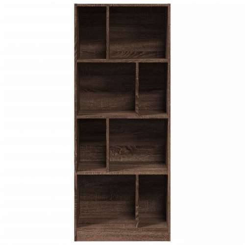 Regal za knjige boja hrasta 57x28,5x141 cm konstruirano drvo - Smeđi hrast 1 141 cm Cijena