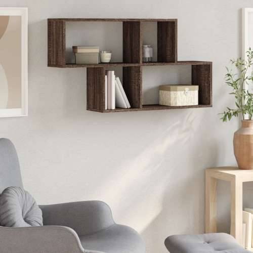 Zidna polica smeđa boja hrasta 100x20x53 cm konstruirano drvo Smeđi hrast 1 Cijena