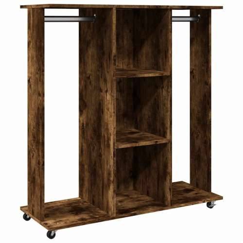 Ormar s kotačima boja hrasta 102x38x110 cm konstruirano drvo - Dimljeni hrast 1 Cijena