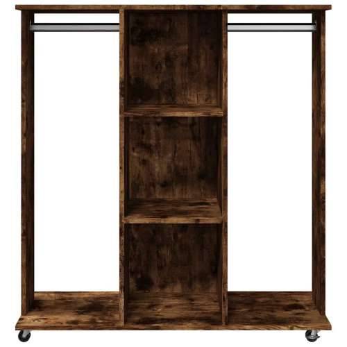 Ormar s kotačima boja hrasta 102x38x110 cm konstruirano drvo - Dimljeni hrast 1 Cijena