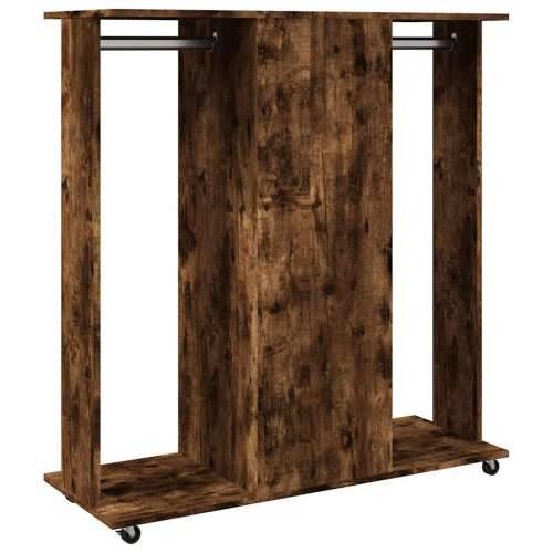 Ormar s kotačima boja hrasta 102x38x110 cm konstruirano drvo - Dimljeni hrast 1 Cijena