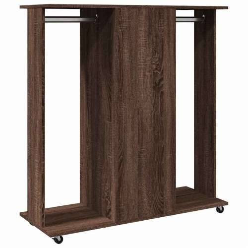 Ormar s kotačima smeđi hrast 102x38x110 cm konstruirano drvo - Smeđi hrast 1 Cijena