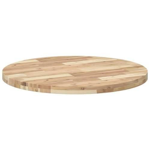 Okrugla stolna ploča Ø 80 x 4 cm od masivnog bagremovog drva - Prirodna (neobrađena) Ø 80 x 4 cm 1 Cijena