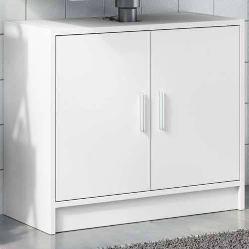 Ormarić za Lavabo - Umivaonik bijeli 63 x 29 x 55 cm konstruirano drvo - Bijela 1 Cijena