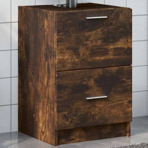 Ormarić za Lavabo - Umivaonik boja dimljenog hrasta 40x37x59 cm drveni - Dimljeni hrast 40 x 37 x 59 cm 1 Cijena