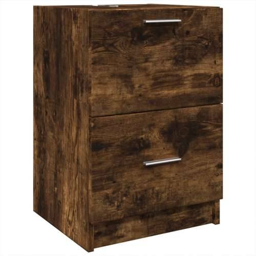 Ormarić za Lavabo - Umivaonik boja dimljenog hrasta 40x37x59 cm drveni - Dimljeni hrast 40 x 37 x 59 cm 1 Cijena