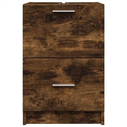 Ormarić za Lavabo - Umivaonik boja dimljenog hrasta 40x37x59 cm drveni - Dimljeni hrast 40 x 37 x 59 cm 1 Cijena