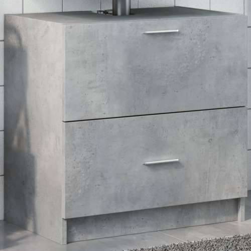 Ormarić za Lavabo - Umivaonik boja betona 59x37x59 cm konstruirano drvo - Beton siva 59 x 37 x 59 cm 1 Cijena