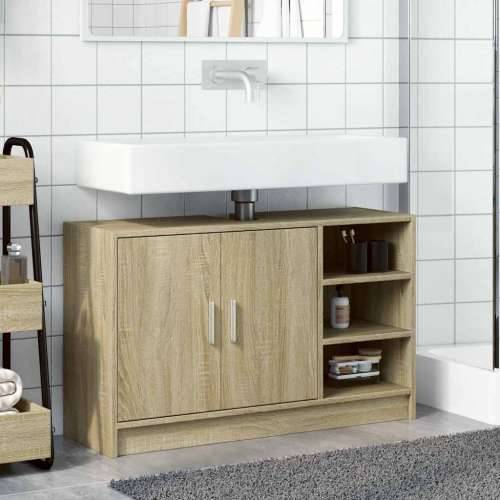 Ormarić za Lavabo - Umivaonik boja hrasta sonome 90 x 29 x 55 cm drveni - sonoma hrast 90 x 29 x 55 cm 1 Cijena