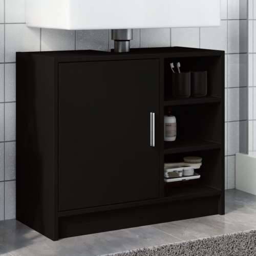 Ormarić za Lavabo - Umivaonik crni 63 x 29 x 55 cm konstruirano drvo - Crna 63 x 29 x 55 cm 1 Cijena