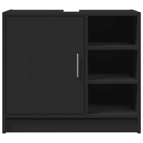 Ormarić za Lavabo - Umivaonik crni 63 x 29 x 55 cm konstruirano drvo - Crna 63 x 29 x 55 cm 1 Cijena