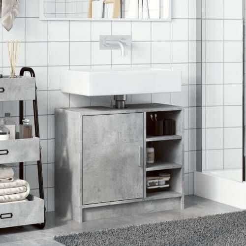 Ormarić za Lavabo - Umivaonik boja betona 63x29x55 cm konstruirano drvo - Beton siva 63 x 29 x 55 cm 1 Cijena