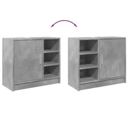 Ormarić za Lavabo - Umivaonik boja betona 63x29x55 cm konstruirano drvo - Beton siva 63 x 29 x 55 cm 1 Cijena