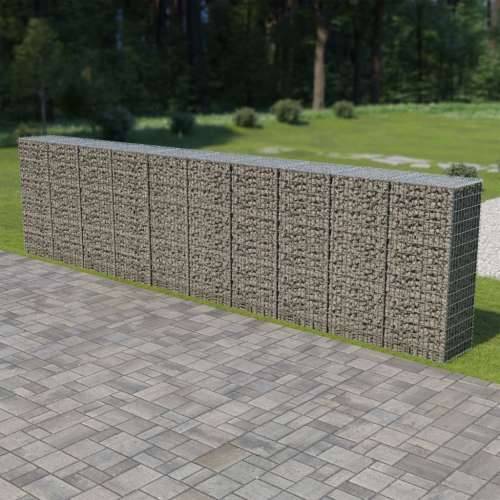 Gabionski zid s poklopcima od pocinčanog čelika 600 x 50 x 150 cm Cijena