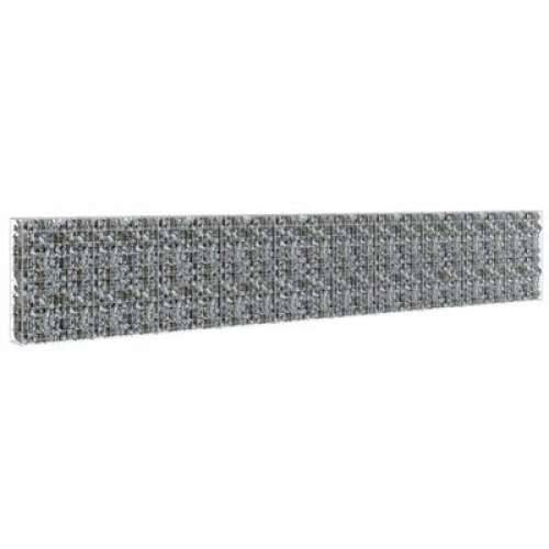 Gabionski zid s poklopcima od pocinčanog čelika 600 x 30 x 100 cm Cijena