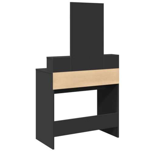 Toaletni stolić s ogledalom crni 80 x 41 x 144,5 cm - Crna 1 Cijena