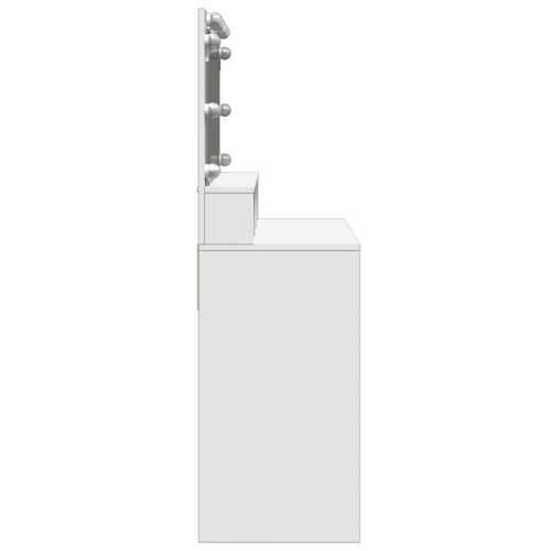 Toaletni stolić s LED svjetlima bijeli 80x41x134,5 cm - Bijela 1 Cijena
