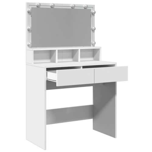 Toaletni stolić s LED svjetlima bijeli 80x41x134,5 cm - Bijela 1 Cijena
