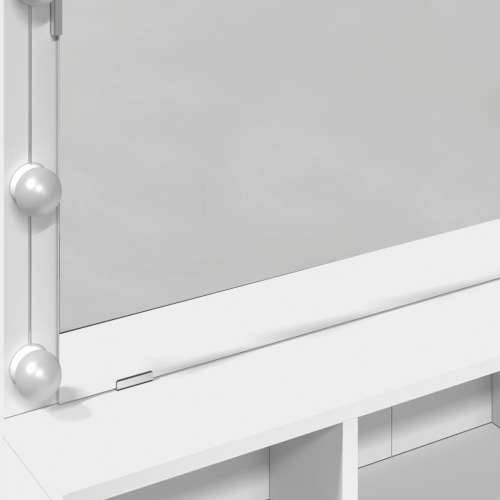 Toaletni stolić s LED svjetlima bijeli 80x41x134,5 cm - Bijela 1 Cijena
