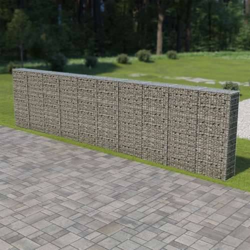Gabionski zid s poklopcima od pocinčanog čelika 600 x 30 x 150 cm Cijena