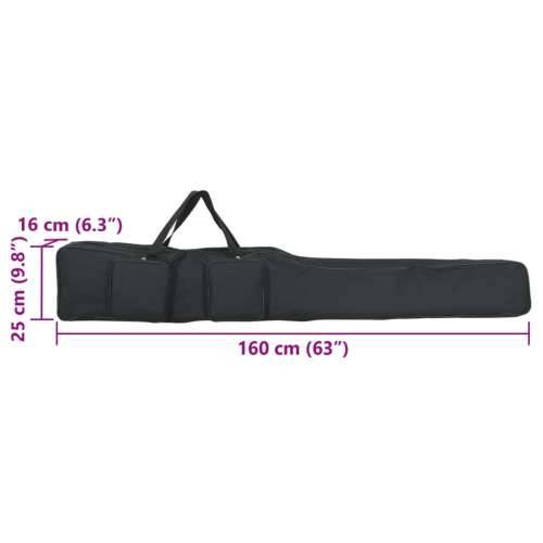 Torba za štap za pecanje tamnozelena 160 cm od tkanine Oxford - Crna 160 cm 2 odjeljka Cijena