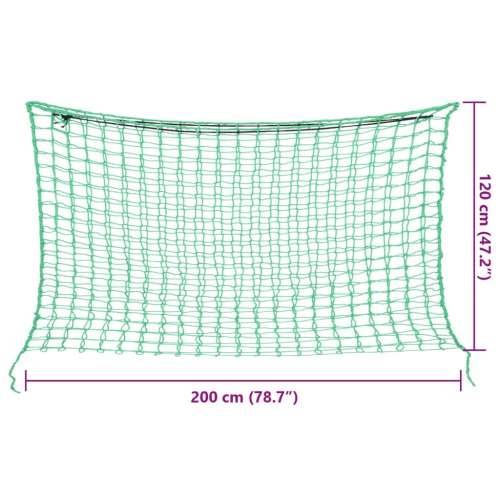 Mreže za sijeno 2 kom pravokutne zelene 200x120 cm PP - Zelena 2 x 1.2 m 2 Cijena
