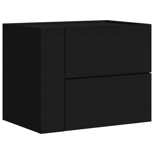 Zidni noćni ormarić crni 45 x 30 x 35 cm - Crna 1 Cijena