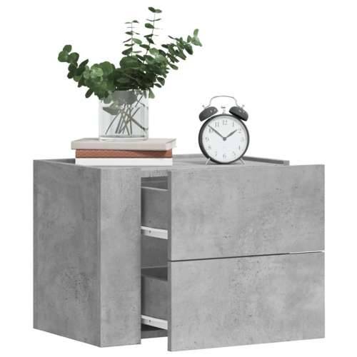 Zidni noćni ormarić siva boja betona 45x30x35 cm - Beton siva 1 Cijena