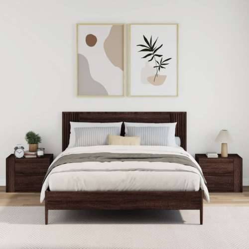 Zidni noćni ormarići 2 kom smeđa boja hrasta 45 x 30 x 35 cm - Smeđi hrast 2 Cijena