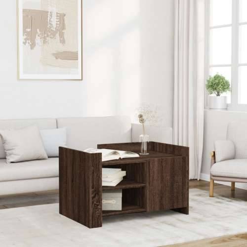 Stolić za kavu smeđa boja hrasta 80x50x50 cm konstruirano drvo - Smeđi hrast 1 80 cm Cijena