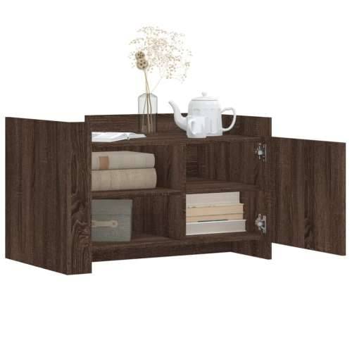 Stolić za kavu smeđa boja hrasta 80x50x50 cm konstruirano drvo - Smeđi hrast 1 80 cm Cijena