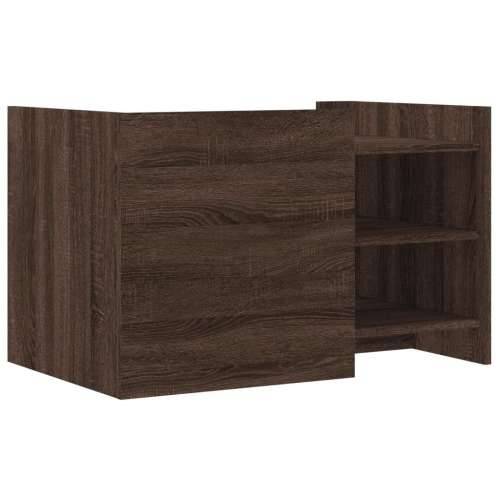 Stolić za kavu smeđa boja hrasta 80x50x50 cm konstruirano drvo - Smeđi hrast 1 80 cm Cijena
