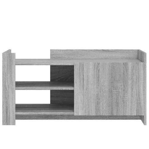 Stolić za kavu siva boja hrasta 100x50x50 cm od drva - Sivi hrast sonoma 1 100 cm Cijena