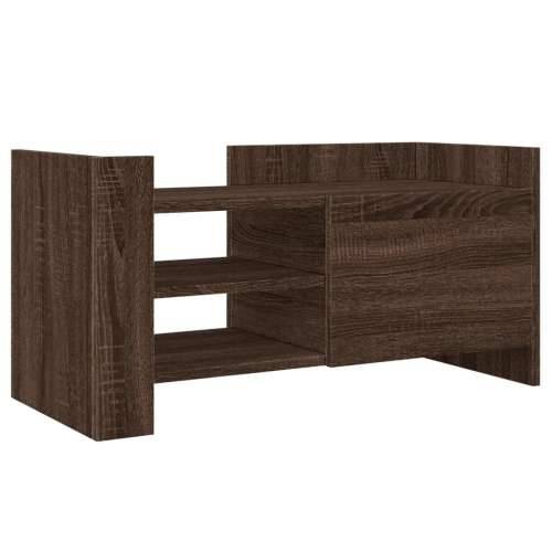 TV ormarić smeđa boja hrasta 80x35x40 cm konstruirano drvo - Smeđi hrast 1 80 cm Cijena
