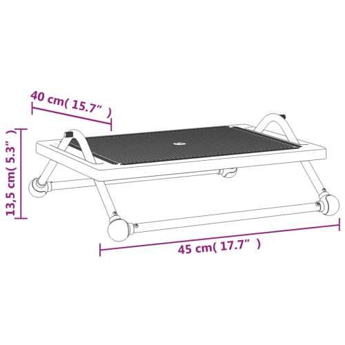 Oslonac za noge crni 45 x 40 x 13,5 cm Cijena