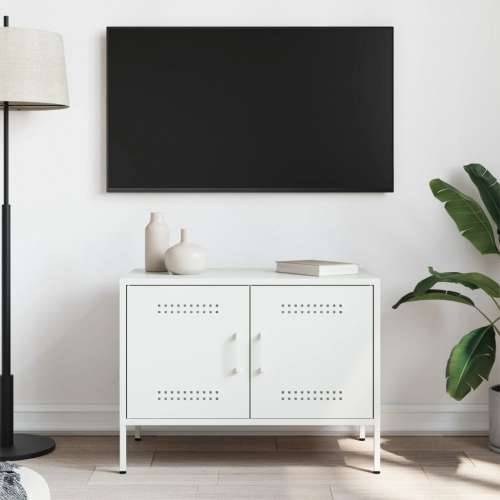 TV ormarić bijeli 68 x 39 x 50,5 cm čelični - Bijela 1 Cijena