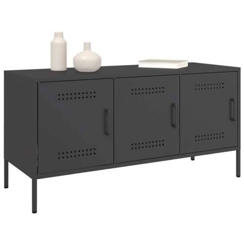 TV ormarić crni 100,5 x 39 x 50,5 cm čelični - Crna 1 Cijena