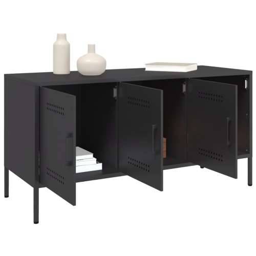 TV ormarić crni 100,5 x 39 x 50,5 cm čelični - Crna 1 Cijena