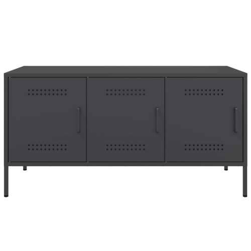 TV ormarić crni 100,5 x 39 x 50,5 cm čelični - Crna 1 Cijena