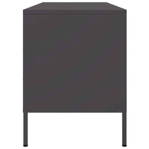 TV ormarić crni 100,5 x 39 x 50,5 cm čelični - Crna 1 Cijena