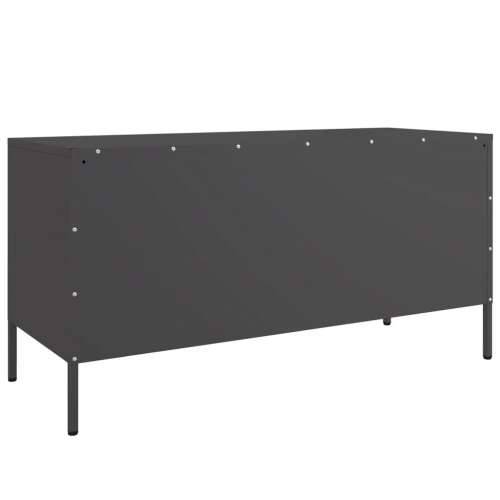 TV ormarić crni 100,5 x 39 x 50,5 cm čelični - Crna 1 Cijena