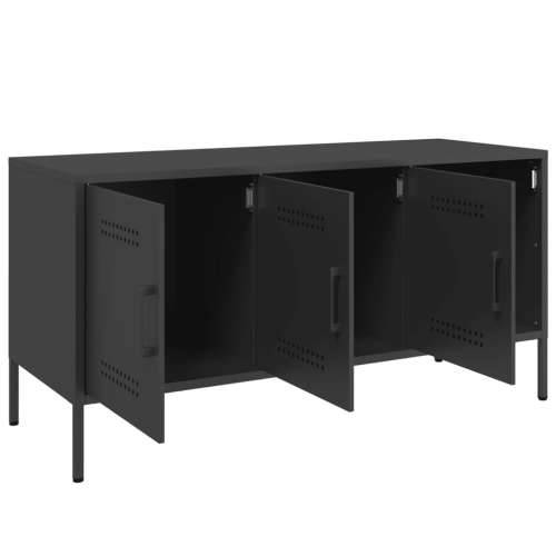 TV ormarić crni 100,5 x 39 x 50,5 cm čelični - Crna 1 Cijena