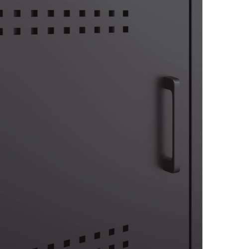 TV ormarić crni 100,5 x 39 x 50,5 cm čelični - Crna 1 Cijena