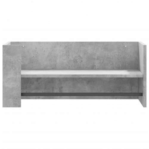 Zidna polica siva boja betona 70,5x35x30,5 cm konstruirano drvo - Beton siva 70.5 x 35 x 30.5 cm 1 Cijena