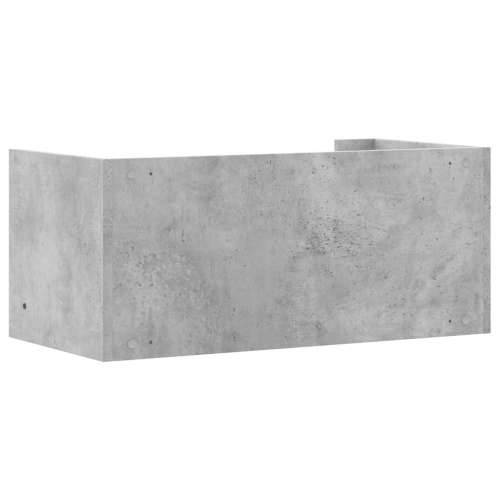 Zidna polica siva boja betona 70,5x35x30,5 cm konstruirano drvo - Beton siva 70.5 x 35 x 30.5 cm 1 Cijena