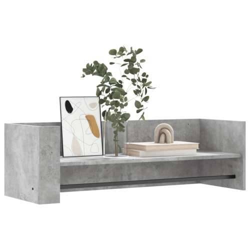 Zidna polica siva boja betona 100x35x30,5 cm konstruirano drvo - Beton siva 100 x 35 x 30.5 cm 1 Cijena